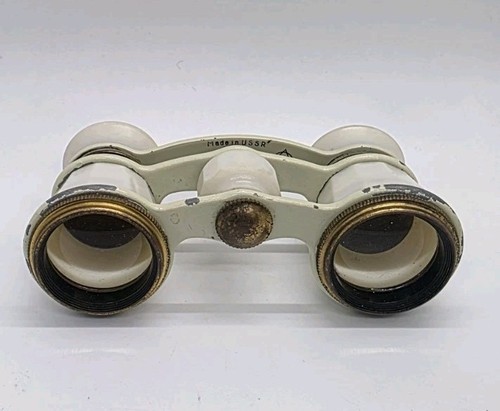 Small opera glasses white - opera,